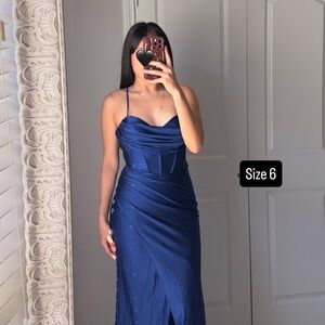 Elegant Blue Evening Dress
